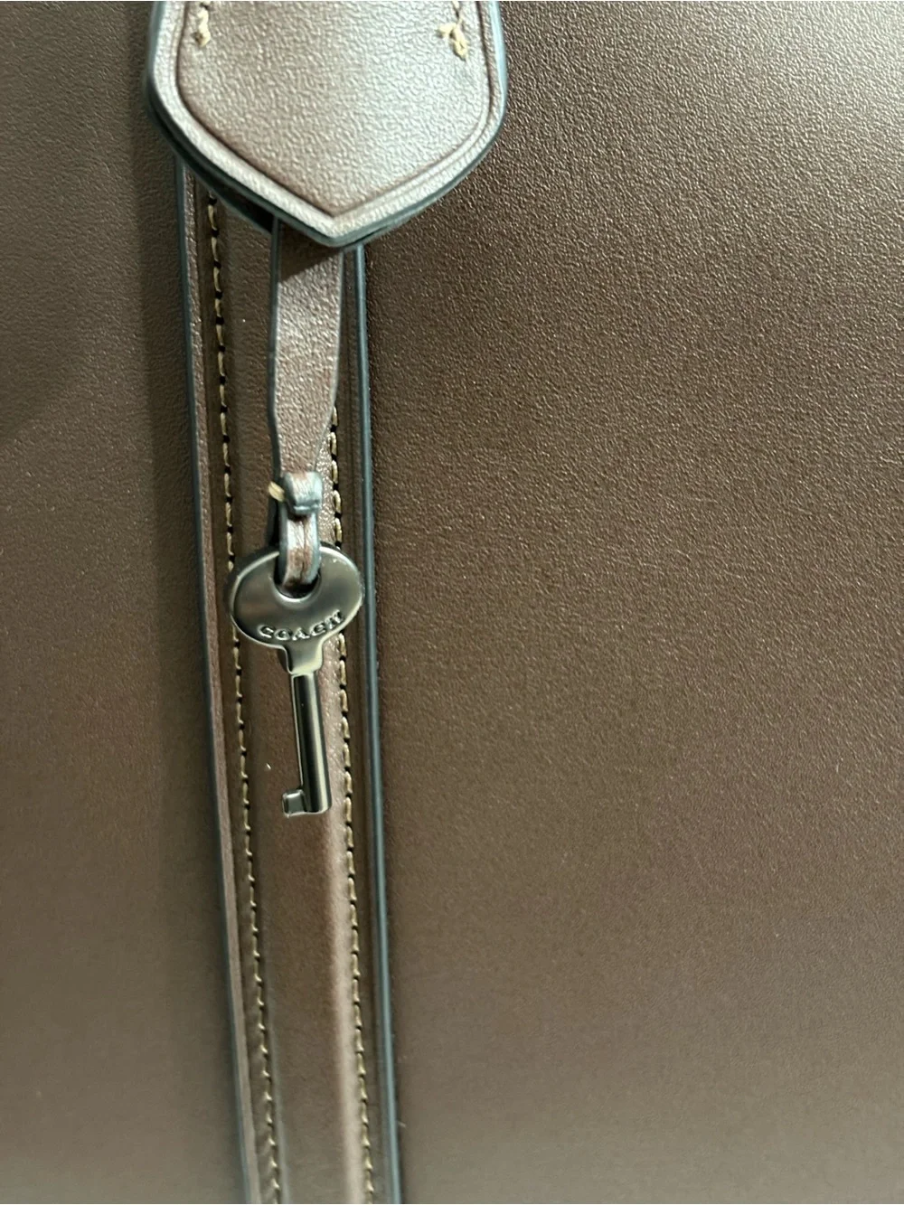 Coach Maple Glove-Tan Leather Briefcase Work Bag -Professional Style. Unisex.